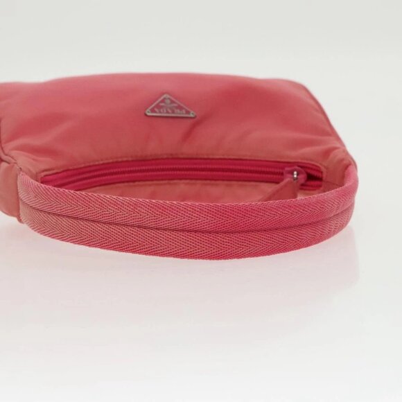 PRADA Accessory Pouch Nylon Pink Silver Auth - Picture 4 of 15